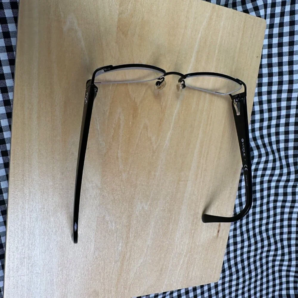 VOGUE 3687 Narrow Oval Eyeglasses in Black 90s Style